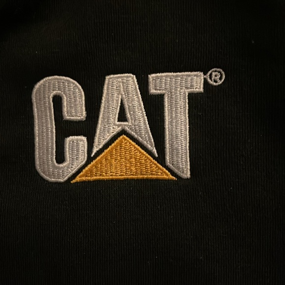 Caterpillar black hoodie sweatshirt, kids size L 14-16 - Picture 3 of 6